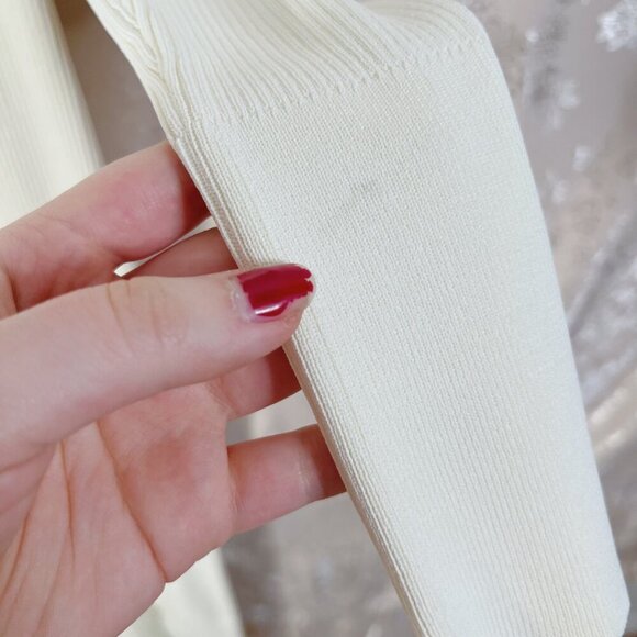 GAUGE81 Rubi Rib-Knit Dress in Ivory Maxi Dress Women's Size S - Picture 16 of 16